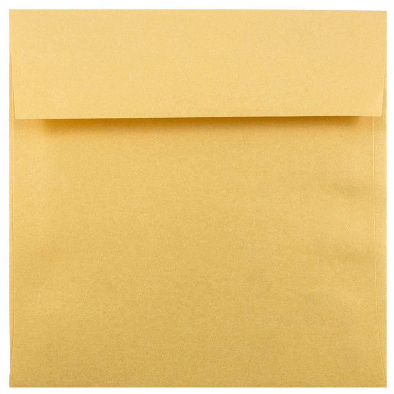 JAM Paper 6.5" x 6.5" Square Metallic Invitation Envelopes, 25ct.